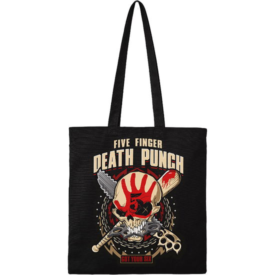 Five Finger Death Punch Got Your Six Cotton Tote Bag - Five Finger Death Punch - Merchandise - ROCK SAX - 5060937966362 - November 5, 2021