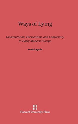 Cover for Perez Zagorin · Ways of Lying (Hardcover Book) [Reprint 2014 edition] (1990)