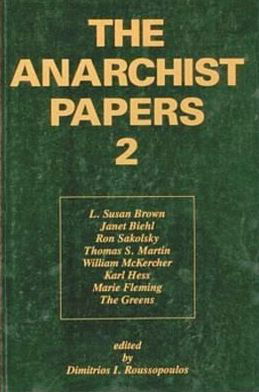 Cover for Dimitrios L. Roussopoulos · Anarchist Papers (Taschenbuch) (2024)