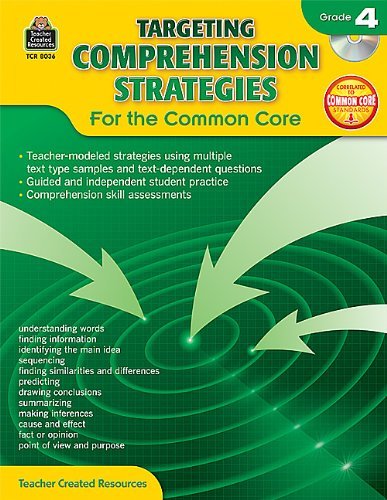 Cover for Teacher Created Resources Staff · Targeting Comprehension Strategies for the Common Core Grd 4 (Paperback Bog) [Pap / Cdr Wk edition] (2014)