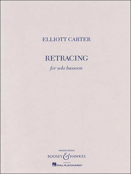 Cover for Elliott Carter · Retracing (Paperback Book) (2006)