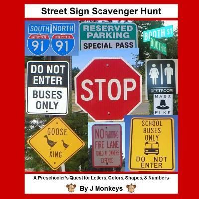 Cover for J Monkeys · Street Sign Scavenger Hunt (Paperback Book) (2015)