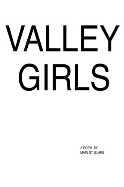 Cover for Main Street Blake · Valley Girls (Paperback Book) (2018)