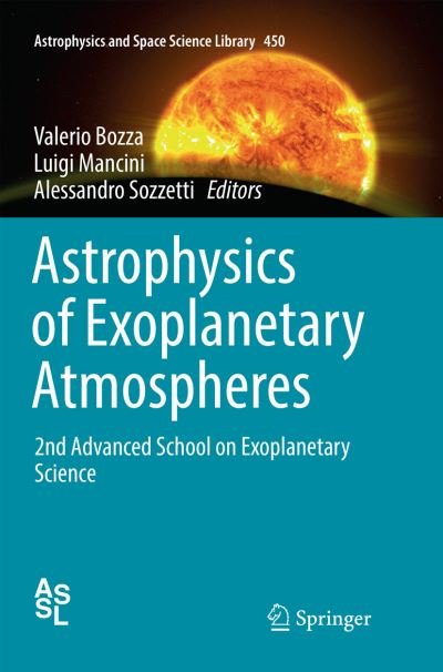 Cover for Astrophysics of Exoplanetary Atmospheres (Bog) [Softcover reprint of the original 1st ed. 2018 edition] (2019)