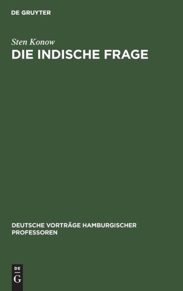 Cover for Sten Konow · Indische Frage (Book) (1914)