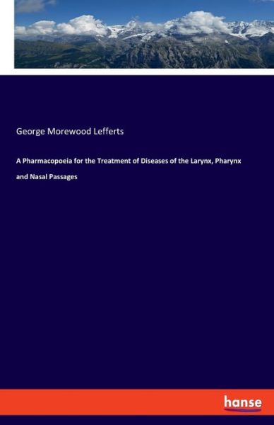 Cover for Lefferts · A Pharmacopoeia for the Treatm (Book) (2019)