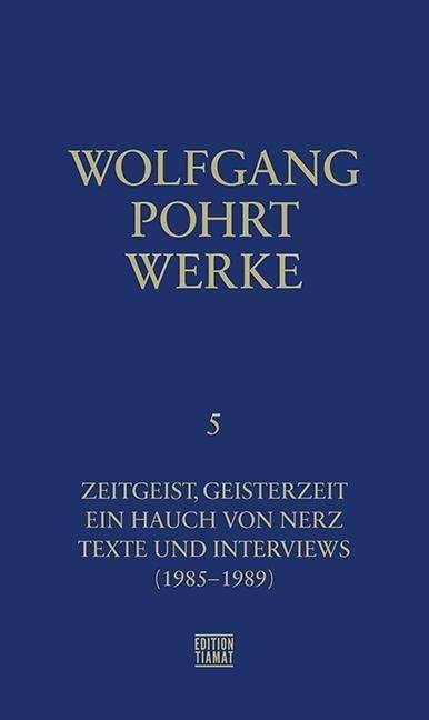 Cover for Pohrt · Werke Band 5 (Bok)