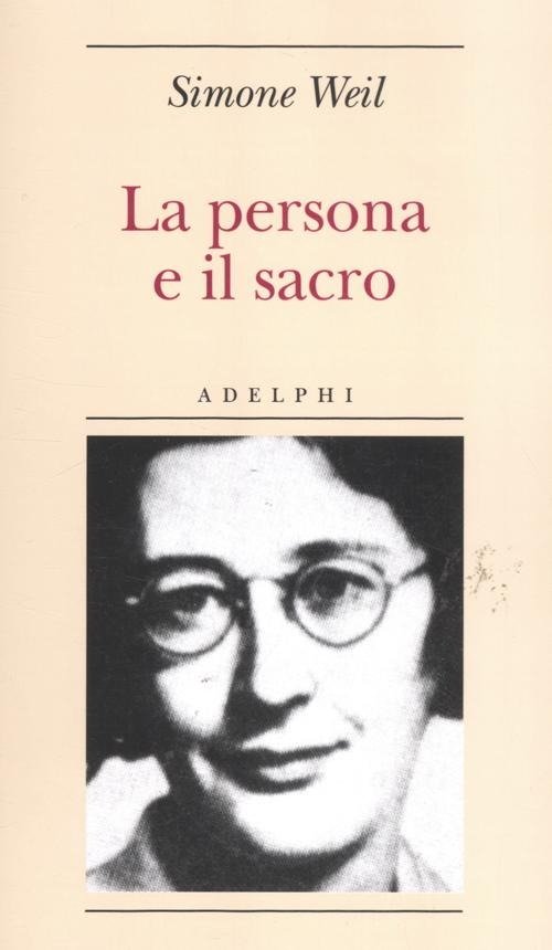 Cover for Simone Weil · La Persona E Il Sacro (Book)