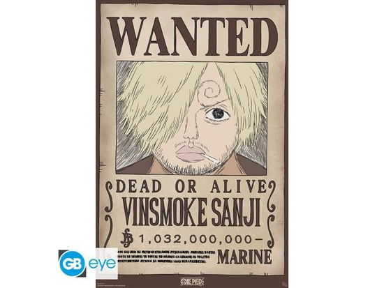 Cover for One Piece: GB Eye · Wanted Sanji Wano (Poster Maxi 91.5X61) (MERCH)