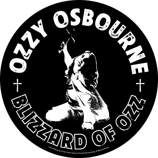 Cover for Ozzy Osbourne · Ozzy Osbourne Back Patch: Blizzard Of Ozz (MERCH) [Black edition] (2019)
