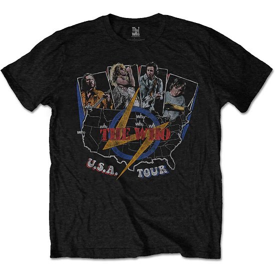 The Who Unisex T-Shirt: USA Tour Vintage - The Who - Produtos -  - 5056170635363 - 