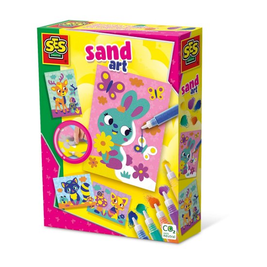 Cover for Ses Creative · Sand Art - Decorate Forest Animals - (s14136) (Leketøy)