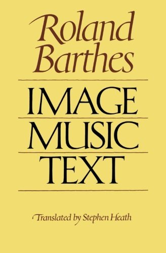Image-Music-Text - Roland Barthes - Books - Farrar, Straus and Giroux - 9780374521363 - July 1, 1978