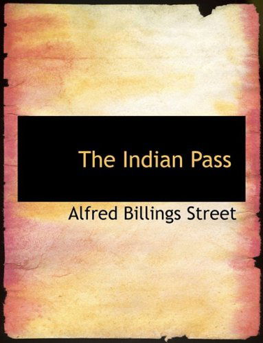 Cover for Alfred Billings Street · The Indian Pass (Hardcover Book) [Large Print, Lrg edition] (2008)