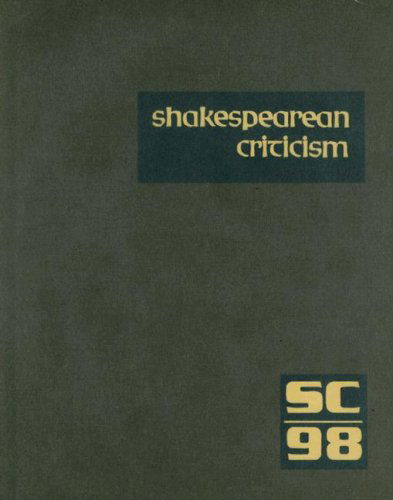 Cover for Michelle Lee · Shakespearean Criticism: Excerpts from the Criticism of William Shakespeare's Plays &amp; Poetry, from the First Published Appraisals to Current Evaluations (Shakespearean Criticism (Gale Res)) (Hardcover Book) (2006)