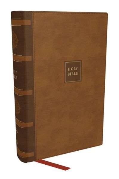 Cover for Thomas Nelson · NKJV Compact Paragraph-Style Bible w/ 43,000 Cross References, Brown Leathersoft, Red Letter, Comfort Print: Holy Bible, New King James Version: Holy Bible, New King James Version (Skinnbok) (2023)