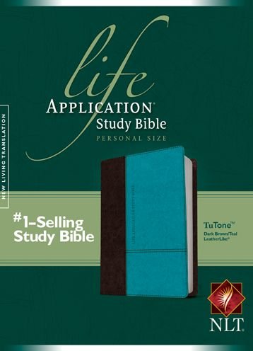 Cover for Tyndale House Publishers · NLT Life Application Study Bible Personal Size Brown / Teal (Leather Book) [Teal/Brown Imitation] (2011)