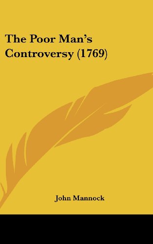 Cover for John Mannock · The Poor Man's Controversy (1769) (Hardcover Book) (2008)