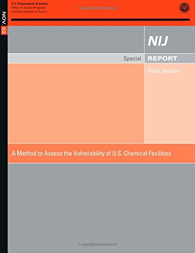 Cover for U.s. Department of Justice · A Method to Assess the Vulnerability of the U.s. Chemical Facilities (Pocketbok) (2014)