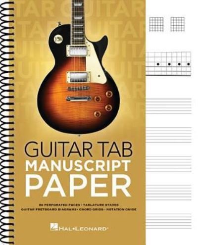 Cover for Guitar Tab Manuscript Paper (Spiralbok) (2019)
