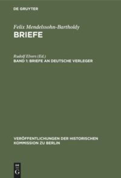 Briefe an deutsche Verleger - Rudolf Hans Elvers Herzfeld - Bücher - de Gruyter - 9783110005363 - 1. April 1968