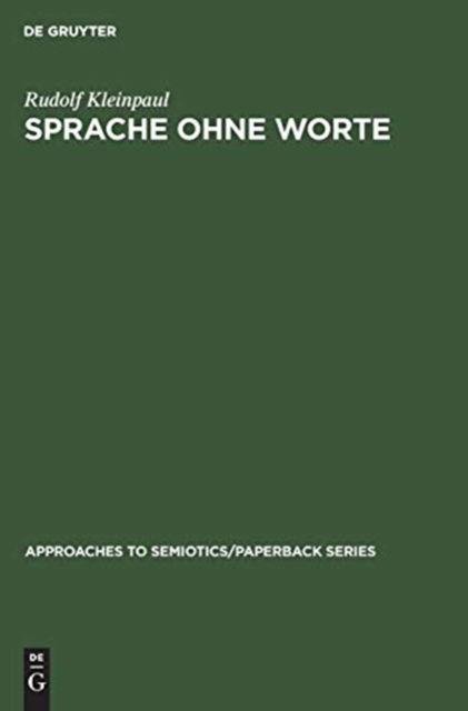 Cover for Rudolf Kleinpaul · Sprache ohne Worte (Hardcover Book) (1972)