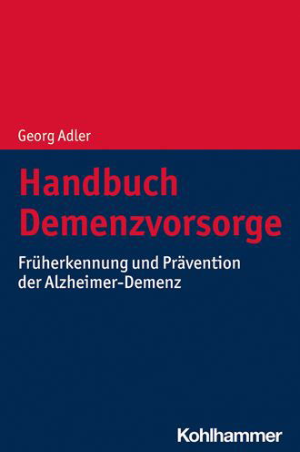 Cover for Adler · Handbuch Demenzvorsorge (Bog) (2021)