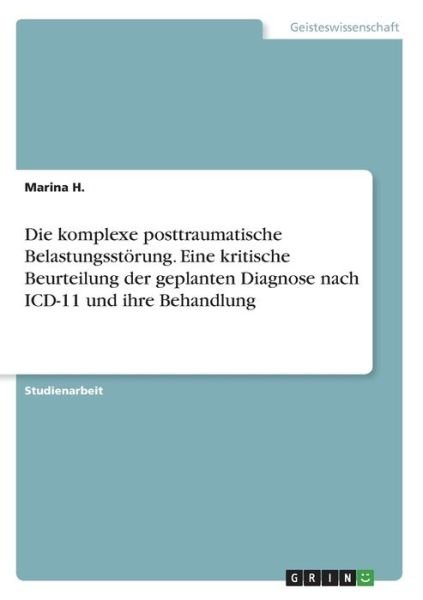 Cover for H. · Die komplexe posttraumatische Belast (Book)