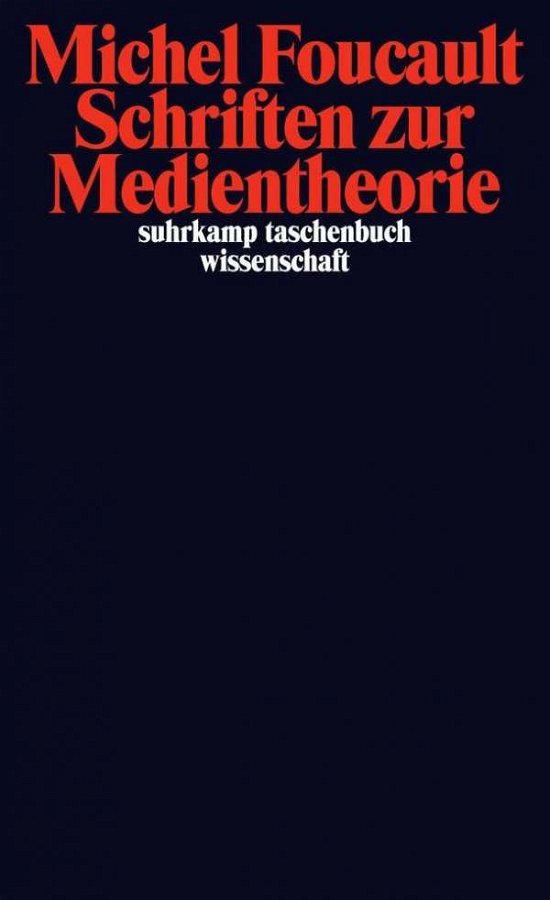 Cover for Michel Foucault · Suhrk.TB Wi.2036 Foucault.Schr.z.Medien (Book)