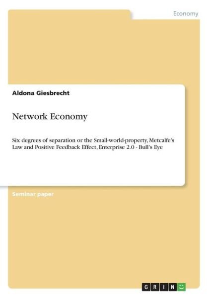 Cover for Giesbrecht · Network Economy (Bok)