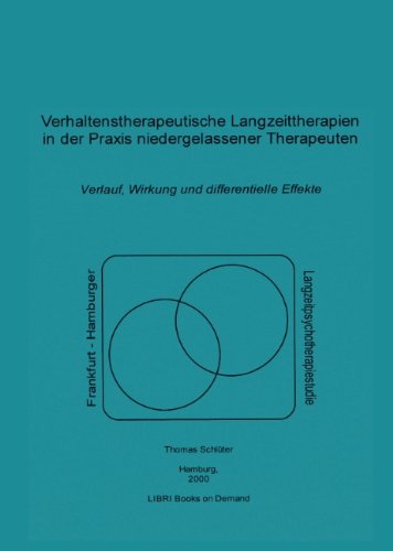 Cover for Thomas Schluter · Verhaltenstherapeutische Langzeittherapien in der Praxis niedergelassener Therapeuten (Paperback Book) [German edition] (2000)