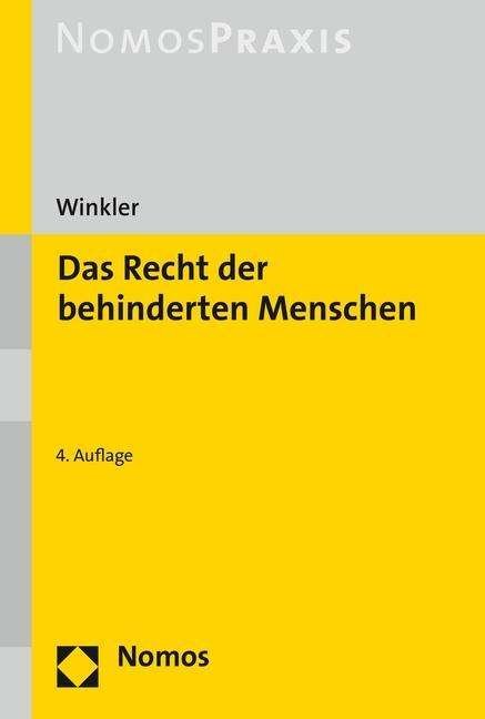 Cover for Winkler · Das Recht der behinderten Mensc (Bok) (2023)