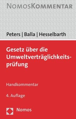 Cover for Peters · Gesetz ü.Umweltverträglichkeitsp (Buch) (2019)