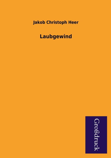 Cover for Jakob Christoph Heer · Laubgewind (Paperback Book) [German edition] (2013)