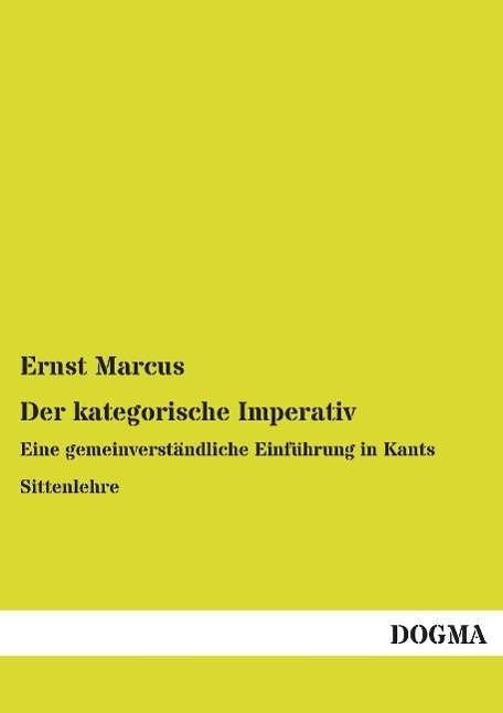 Cover for Marcus · Der kategorische Imperativ (Book)