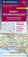 Cover for KOMPASS-Karten GmbH · KOMPASS Großraum-Radtourenkarte 3711, Baden-Württemberg Süd, Schwarzwald, Bodensee, Schwäbische Alb, Allgäu 1:125000 (Map) (2022)