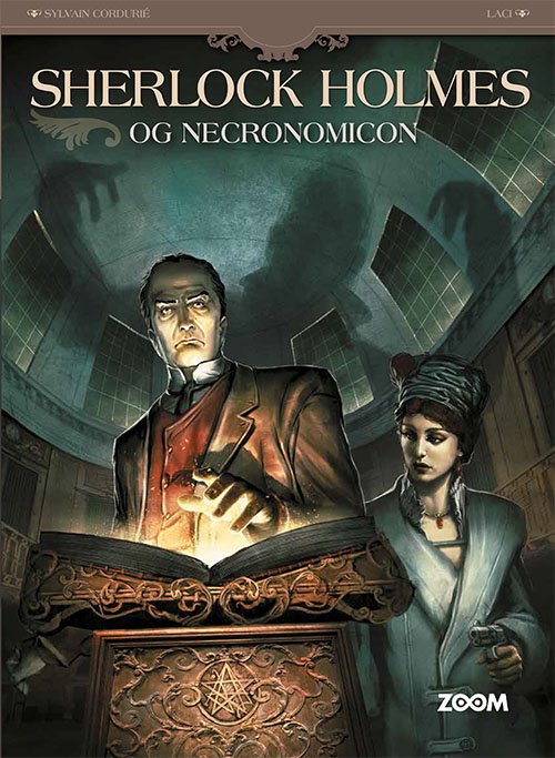 Cover for Laci Sylvain Cordurié · Sherlock Holmes: Sherlock Holmes og Necronomicon (Bound Book) [1º edição] (2023)