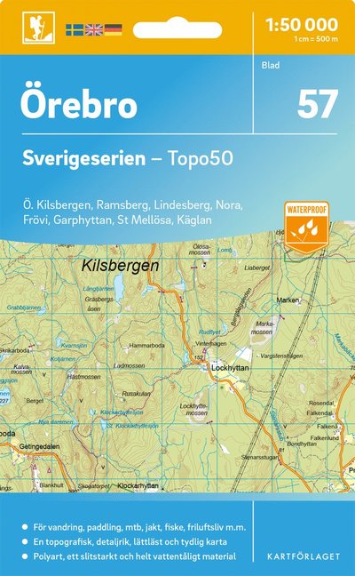 Cover for Orebro - Sverigeserien Topo50 (Map) (2025)