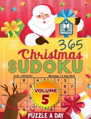 Cover for Bopuzzles · 365 Christmas Sudoku Puzzle a Day Volume 5 (Taschenbuch) (2020)