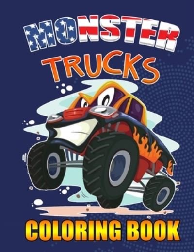 Cover for Geek Work · Monster Trucks Coloring Book (Pocketbok) (2021)