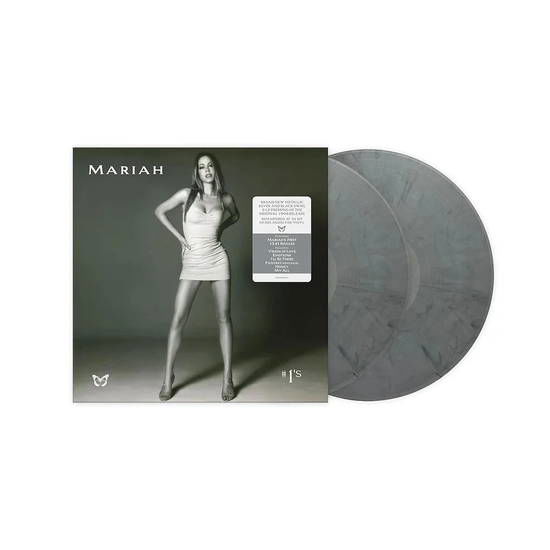 Mariah Carey · #1's (LP) [Metallic & Black Swirl Vinyl edition] [Dented Corner] (2024)