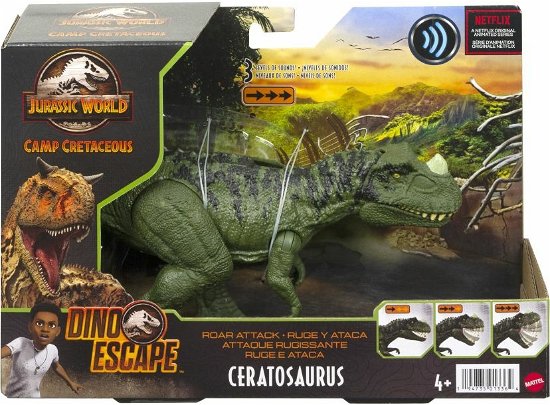 Cover for Mattel · Jurassic World Dino Escape - Roar Attack Ceratosaurus (Legetøj) (2022)
