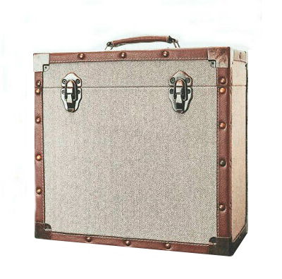 Cover for Grey Fabric · 50 LP Record Storage Carry Case (Vinyltillbehör)