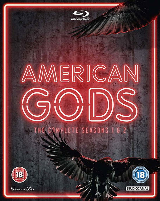 Cover for American Gods - the Complete S · American Gods Seasons 1 to 2 (Blu-ray) (2019)
