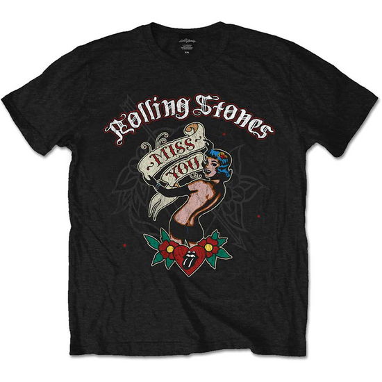 Cover for The Rolling Stones · The Rolling Stones Unisex T-Shirt: Miss You (T-shirt) [size M] [Black - Unisex edition] (2013)