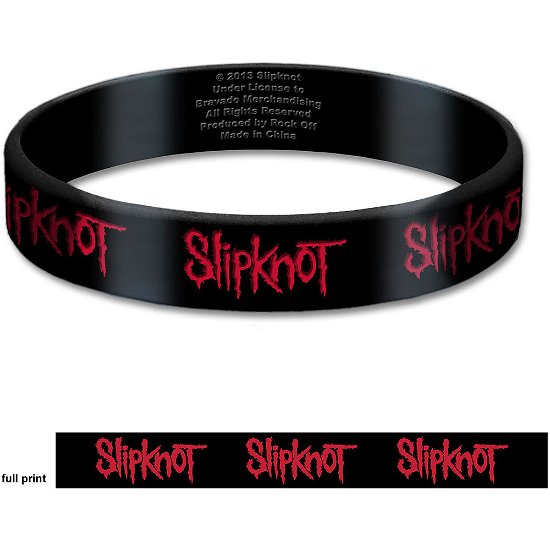 Slipknot Gummy Wristband: Logo - Slipknot - Merchandise - Bravado - 5055295370364 - 25. november 2014