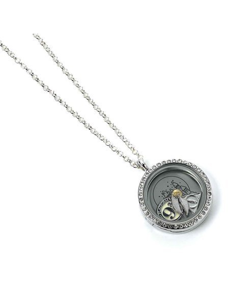 Harry Potter Floating Charm Locket Necklace With 3 Charms - Harry Potter - Merchandise - HARRY POTTER - 5055583428364 - 27. oktober 2023