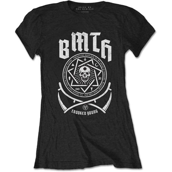 Bring Me The Horizon Ladies T-Shirt: Crooked - Bring Me The Horizon - Merchandise - Bravado - 5055979953364 - 12. desember 2016