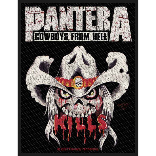 Pantera Standard Woven Patch: Kills (Retail Pack) - Pantera - Produtos - PHD - 5056365713364 - 14 de outubro de 2021