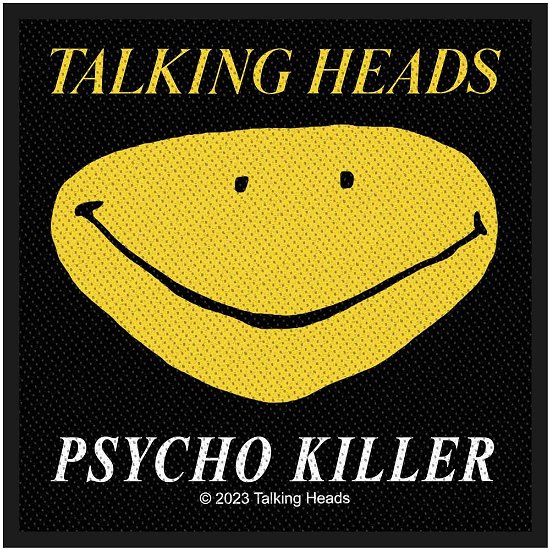 Talking Heads Standard Woven Patch: Psycho Killer - Talking Heads - Koopwaar -  - 5056365726364 - 